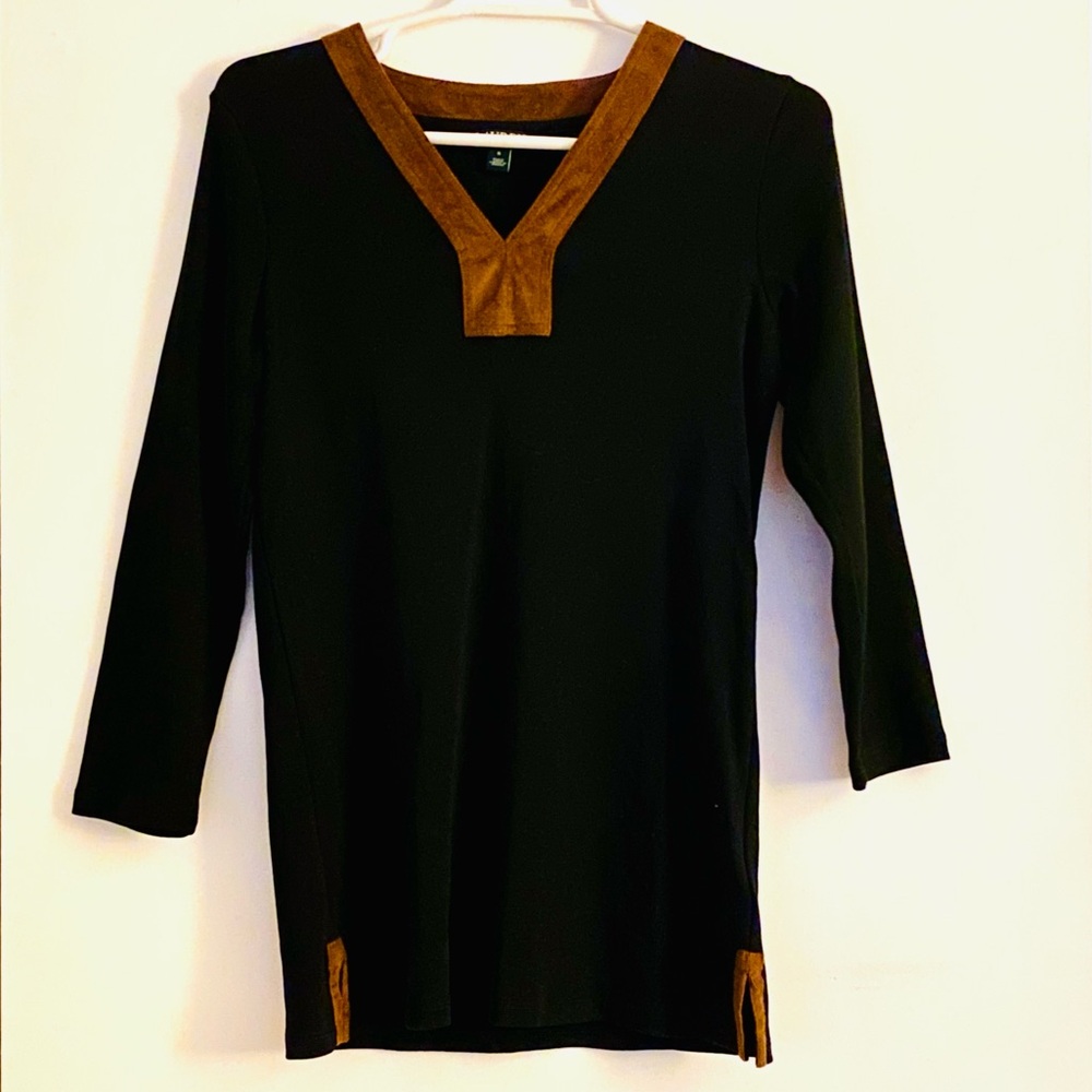 🧘🏼‍♀️LIKE NEW LAUREN RALPH LAUREN BLACK KNIT TUNIC